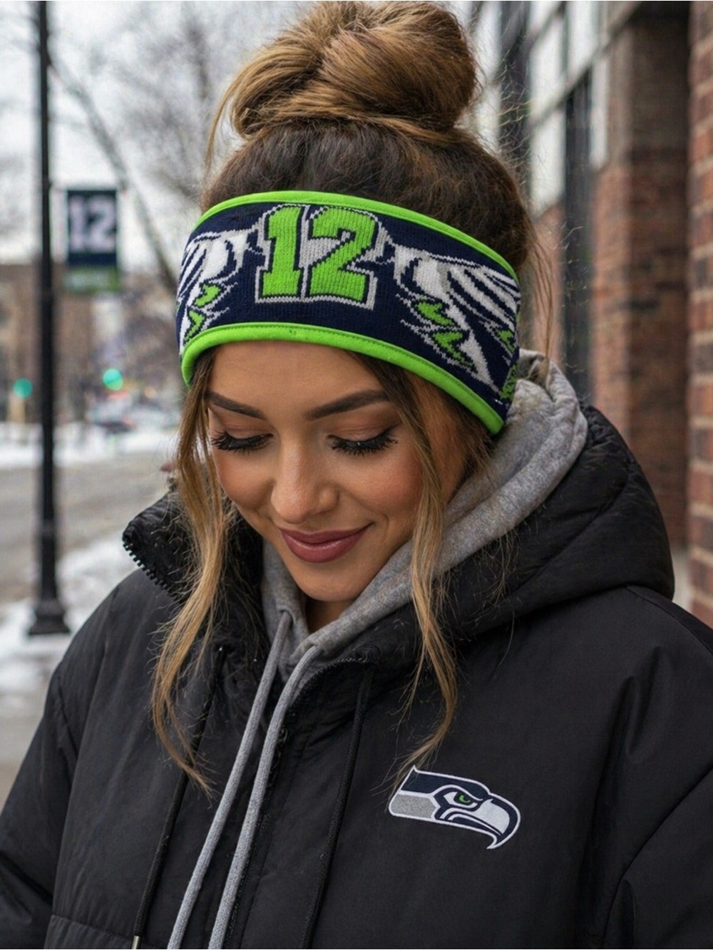 Seattle Seahawks NFL “12” Knit Head Warmer | Fan Gear | NWT